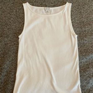 J. Crew white high neck tank top